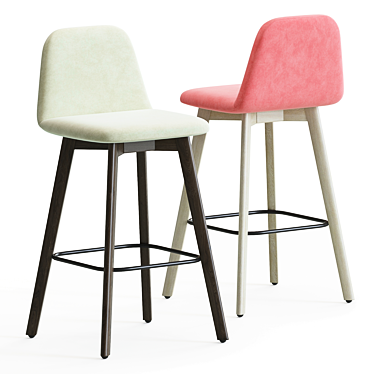 Modern Conny Barstool by skdesign 3D model image 1 