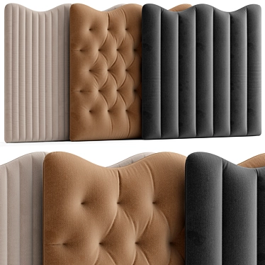 Versatile Headboard, 6 Color Options 3D model image 1 