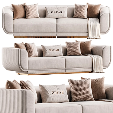 Luxury 2015 Oscar Sofa Set 3D model image 1 