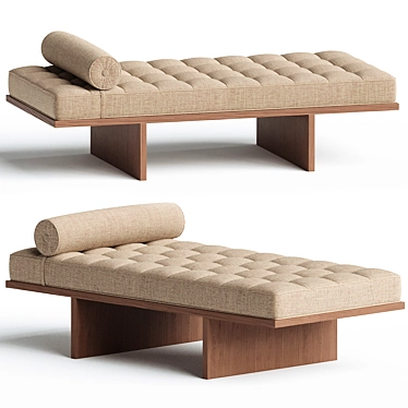 Stylish Daybed by Usona 3D model image 1 