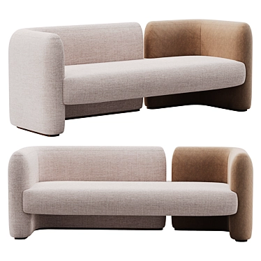 Ad HOC Candelaria Contemporary Sofa 3D model image 1 