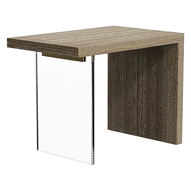 Modern UV-Unwrapped Side Table 3D model image 1 