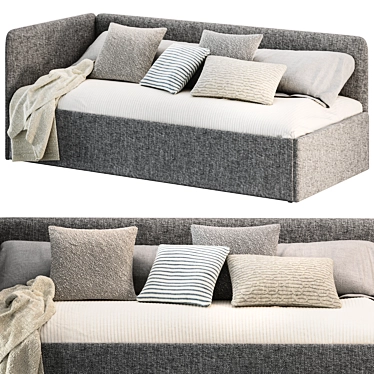 Romack Möbel Gray Rafael Sofa Bed 3D model image 1 