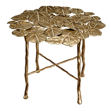 Luxurious Nymphea Round Table 3D model image 1 