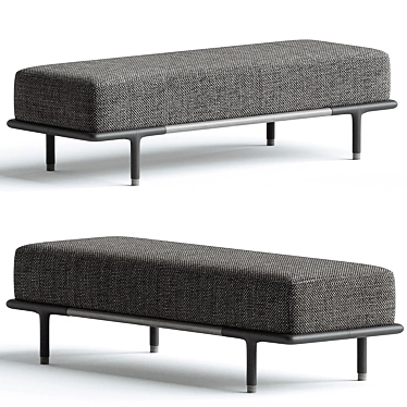 Modern and Stylish Bench by USONA 3D model image 1 