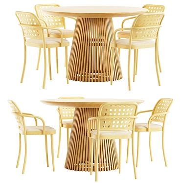 Modern Dining Set - 822/ Jeanette 3D model image 1 