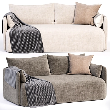 Modern Comfort Offset Sofa 3D model image 1 