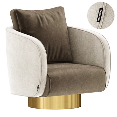 Elegant Her Armchair 2015 Model 3D model image 1 