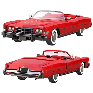 Vintage 1973 Cadillac Eldorado 3D model image 1 