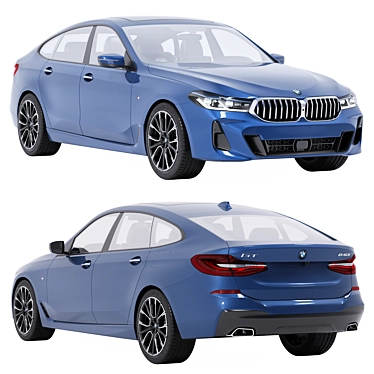 BMW 6 GT 640i xDrive Assets 3D model image 1 