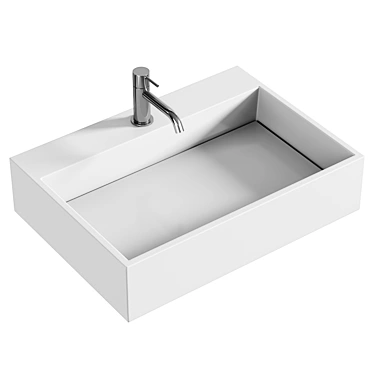 Elegant MARES 600 Washbasin 3D model image 1 