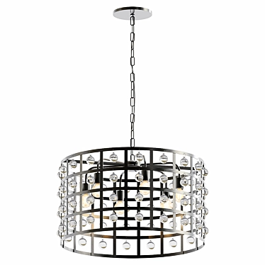 Elegant Round Chandelier, 3D Model 3D model image 1 