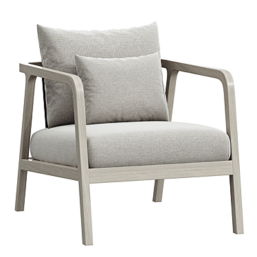 Stylish Numa Outdoor Chair 3D model image 1 
