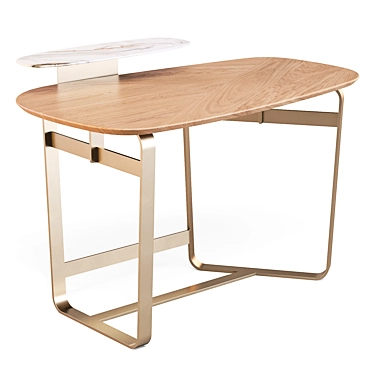 Gauss 120 Writing Desk by Bonaldo 3D model image 1 