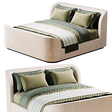 Rh Sculptural Curved Bed