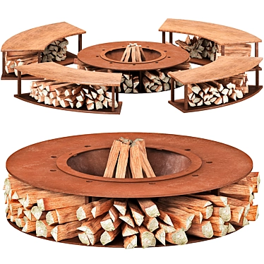 Outdoor Fire Pit Redesign 3D model image 1 