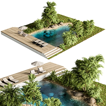 Coastal Retreat Seating Set 3D model image 1 