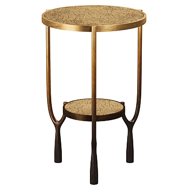 Muse Bronze Tassel Side Table 3D model image 1 