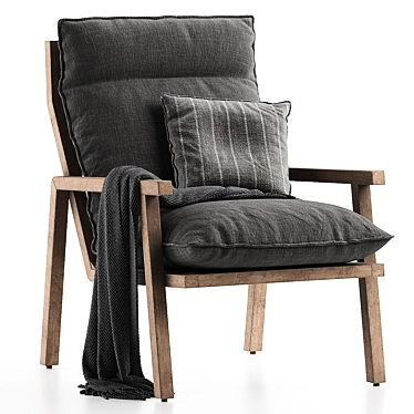 Stylish Stellan Armchair 2016 3D model image 1 