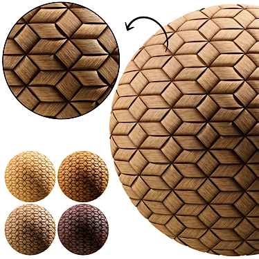 Bamboo Weave Texture Collection - Seamless 3D model image 1 