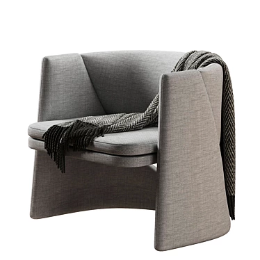 Contemporary Cursa Armchair Design 3D model image 1 