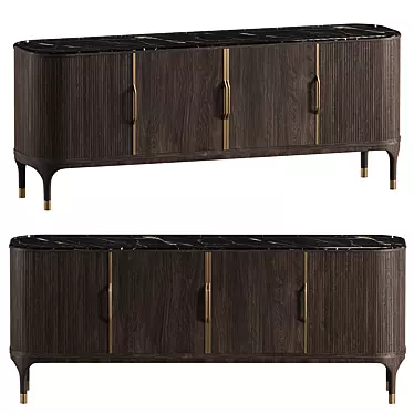 Elegant JOYCE Ash Sideboard Design 3D model image 1 