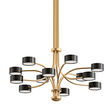 Elegant Taif Ceiling Lamp 3D model image 1 