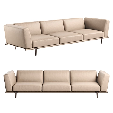 Let It Be Modern Italian Sofa 3D model image 1 