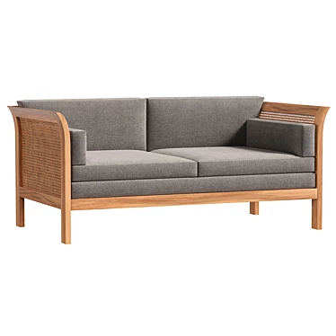 Arne Norell 2-Seater Sofa 3D model image 1 