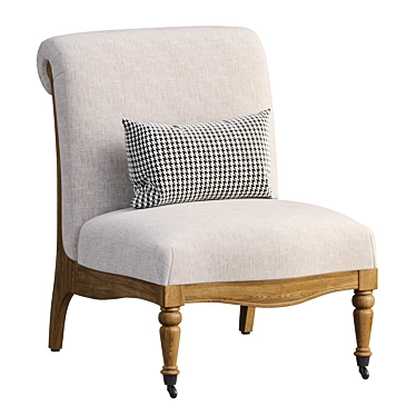 Unique 2016 Josie Accent Chair 3D model image 1 