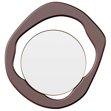 Asymmetric Modern Accent Mirror 3D model image 1 