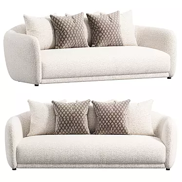 Elegant Addie Sofa 3Ds Model 3D model image 1 