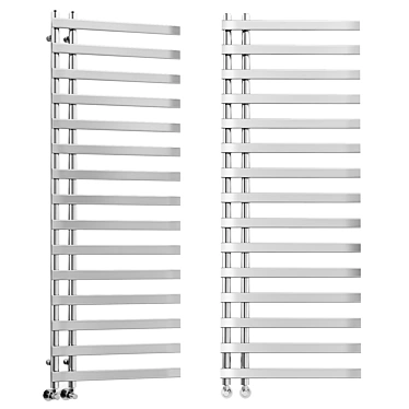 Modern Chrome Heated Towel Rail 3D model image 1 