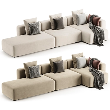 Mags Soft Corner Lounge 3seat Sofa by HAY