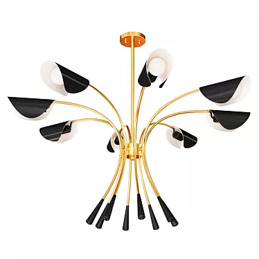 Arcus 8-Light Chandelier, 115cm Diameter 3D model image 1 