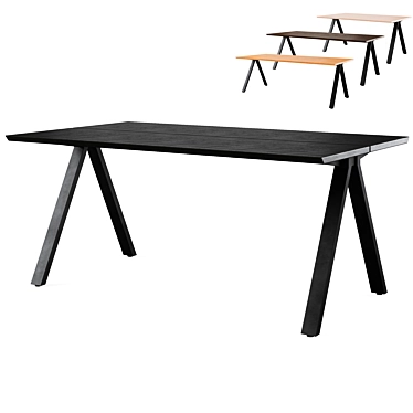 Elegant CARRADALE Dining Table 3D model image 1 