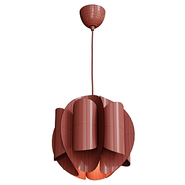 Modern White Pendant Lamp Fixture 3D model image 1 