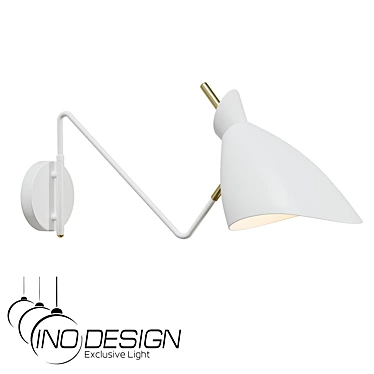 InoDesign Hannover White Loft Pendant 3D model image 1 