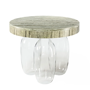 Elegant Giorno Side Table 3D model image 1 