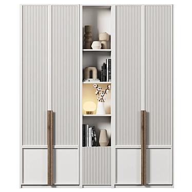 High-Quality Modular Wardrobe Set 3D model image 1 