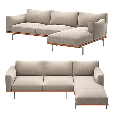 Happy Jack Corner Sofa Set 3D model image 1 