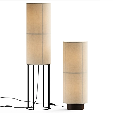 Sleek Modern Danish Floor Lamp 3D model image 1 