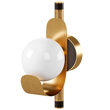 Sleek Palm Springs Wall Lamp 3D model image 1 