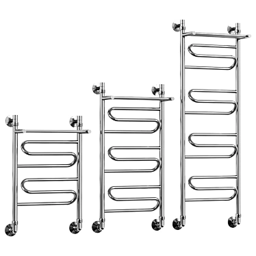 Aquanerzh Zigzag Towel Warmer with Shelf 3D model image 1 