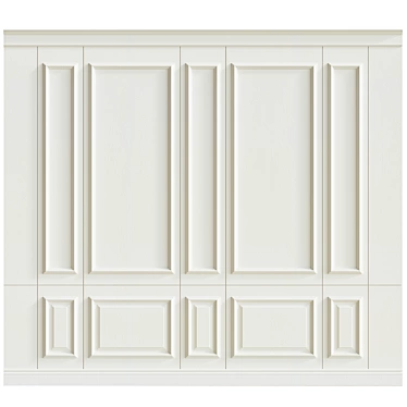 Decorative Plaster & Moulding Panel 3D model image 1 