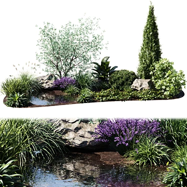 Outdoor Plant Set 23 Assets 3D model image 1 