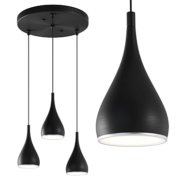 - Elvi Home Athena Pendant Lights 3D model image 1 