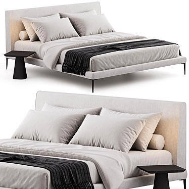 Sleek design BoConcept Arlington Bed 3D model image 1 