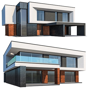 Modern House ST44 3D model image 1 