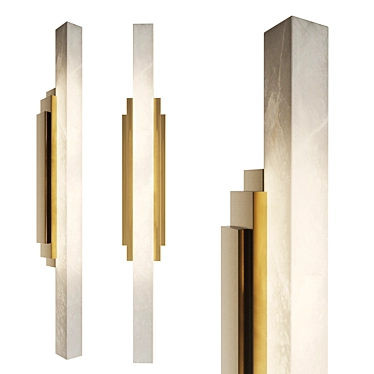 Modern Luxury Skyline Wall Sconce 3D model image 1 